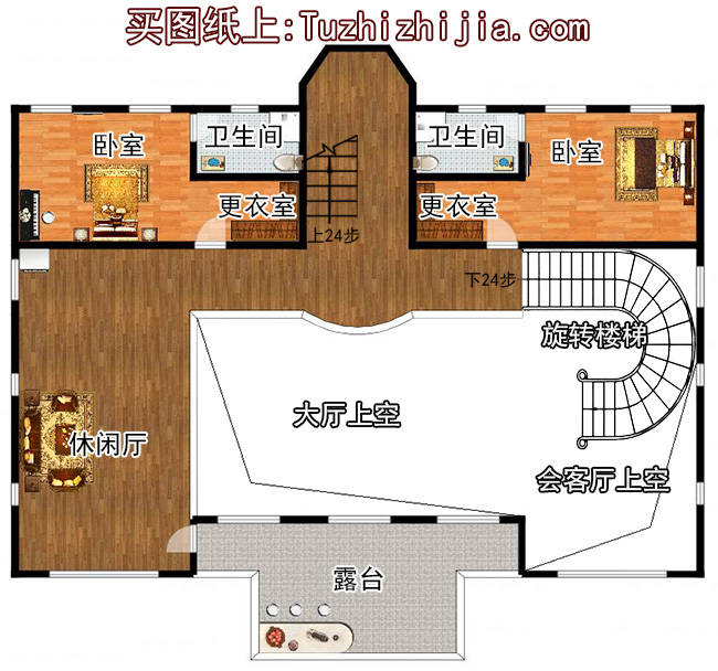 占地260平方米歐式四層別墅設計圖20X18米,造價108萬