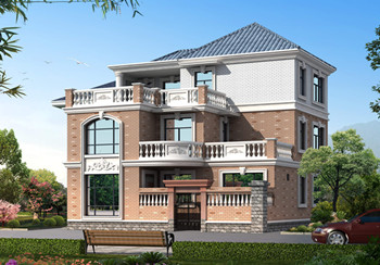 最新140平米三層自建房屋設計圖紙,本戶型帶小院