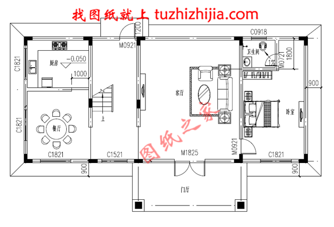 時尚大方的農村二層自建房屋設計圖紙,占地120平米左右