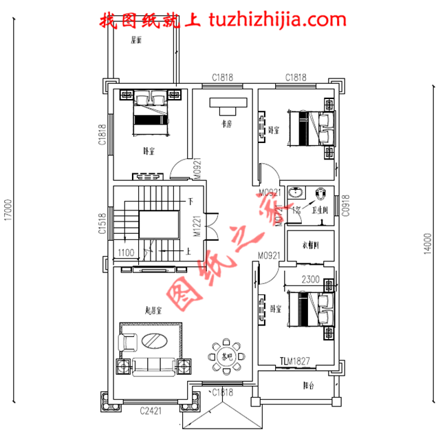 最新設計的三層農村別墅圖紙，帶車庫，帶露臺，占地150平米左右