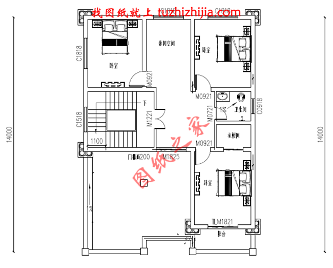最新設計的三層農村別墅圖紙，帶車庫，帶露臺，占地150平米左右