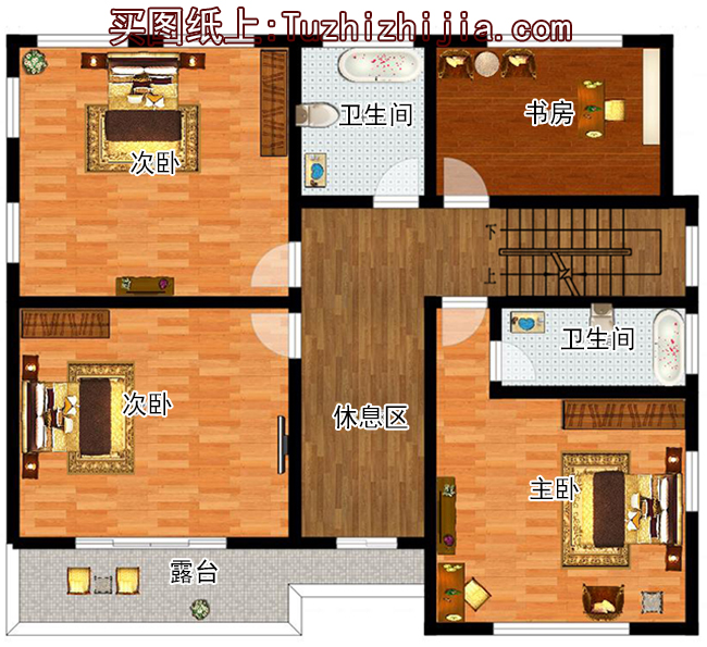 150平二層別墅房屋設計圖,現代風格,造型精致