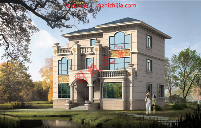 新農(nóng)村三層小別墅設(shè)計(jì)圖紙，占地160平左右，好看不貴