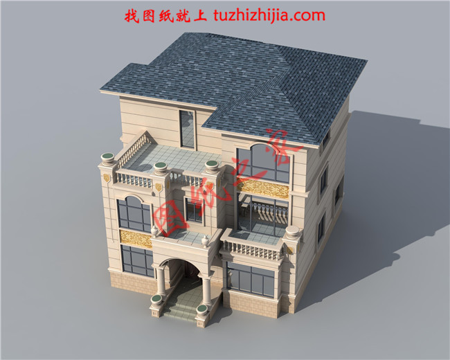 新農(nóng)村三層小別墅設(shè)計(jì)圖紙，占地160平左右，好看不貴