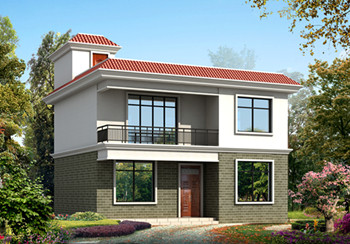 精致小巧新農村二層別墅設計圖紙,占地90平米左右,造價15萬左右