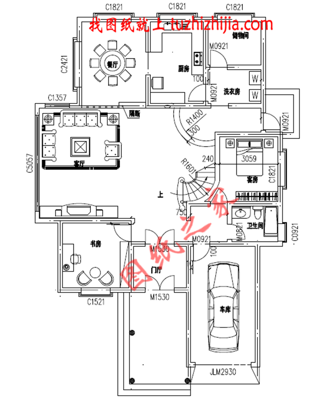 帶車庫三層農村小別墅設計圖，最新的設計，款式新穎