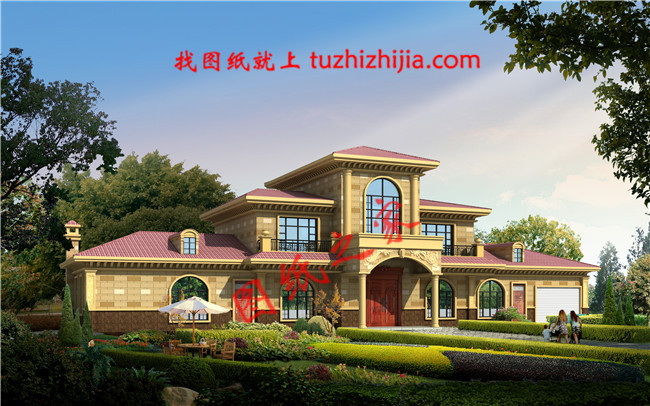 五星級土豪二層半小別墅，占地240平米，外觀大氣豪放