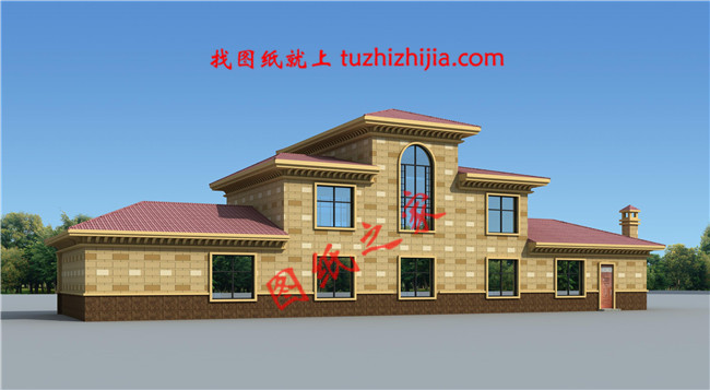 五星級土豪二層半小別墅，占地240平米，外觀大氣豪放