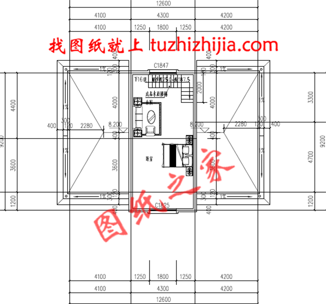 五星級土豪二層半小別墅，占地240平米，外觀大氣豪放