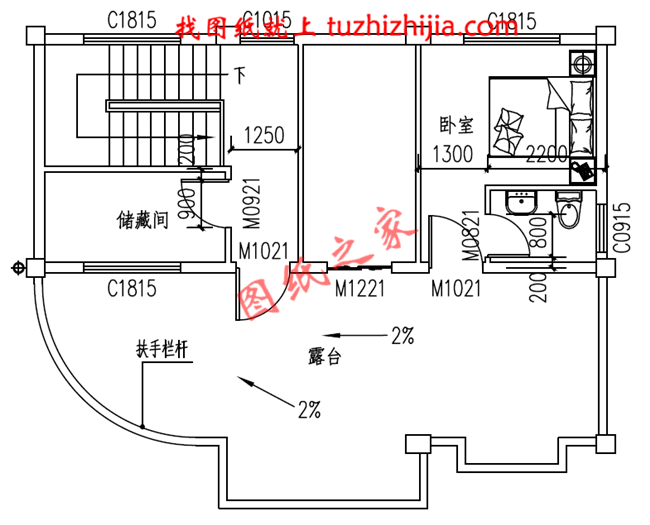 小平米四層自建房屋設計圖紙,戶型簡單實用,占地80平方米
