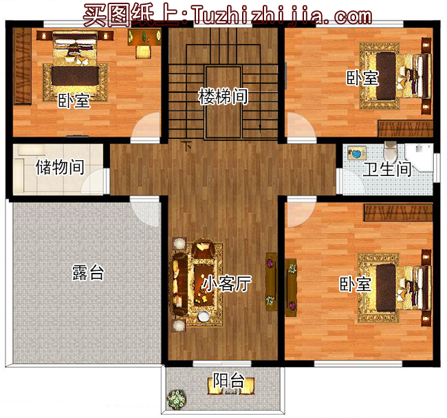 鄉(xiāng)村二層別墅設(shè)計圖,含外觀效果圖,設(shè)計師推薦