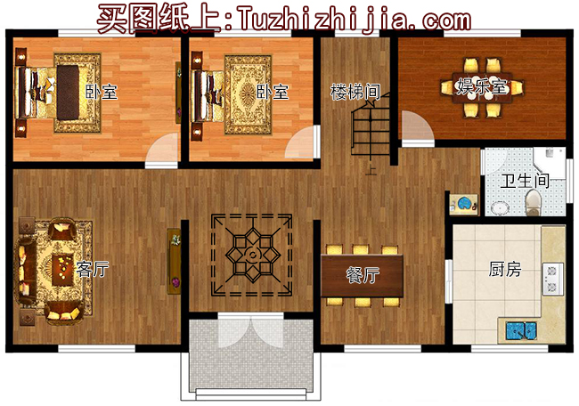 130平四間二層小洋樓設計圖,含外觀圖片