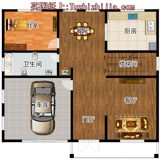 現代風格二層別墅設計圖,外觀時尚、大氣