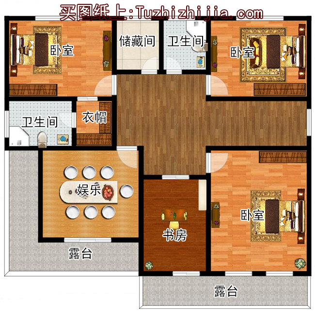 現代風格二層別墅設計圖,外觀時尚、大氣