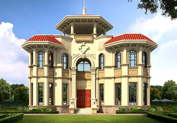 最新二層小別墅圖紙，別墅設計圖紙，占地160平米，客廳中空