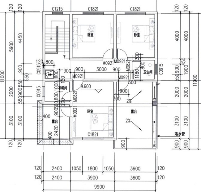 力薦：12x10米農(nóng)村自建房圖紙幾套，保證看了喜歡