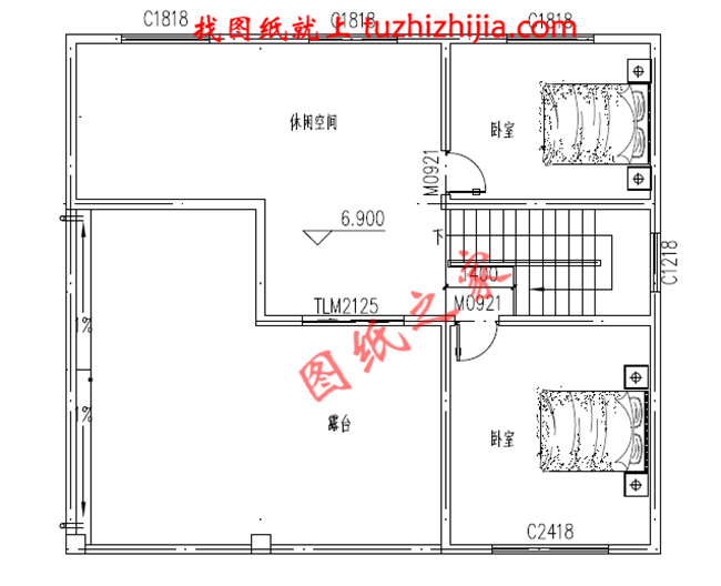 簡單質樸三層新農村小別墅設計圖紙，別墅圖片，戶型簡單合理實用，占地120平米