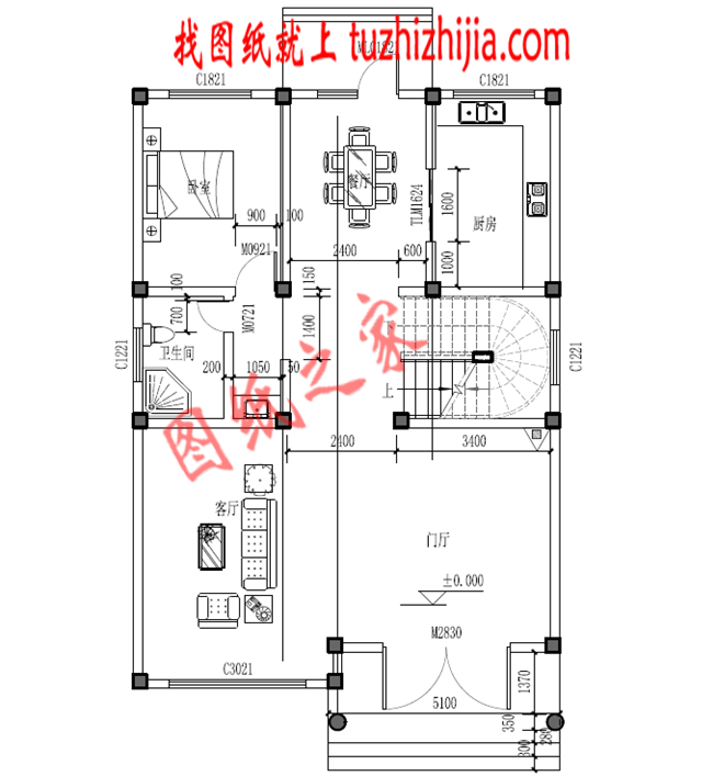 小戶型農村三層房屋設計圖,占地120平米,布局非常合理,外表典雅華美