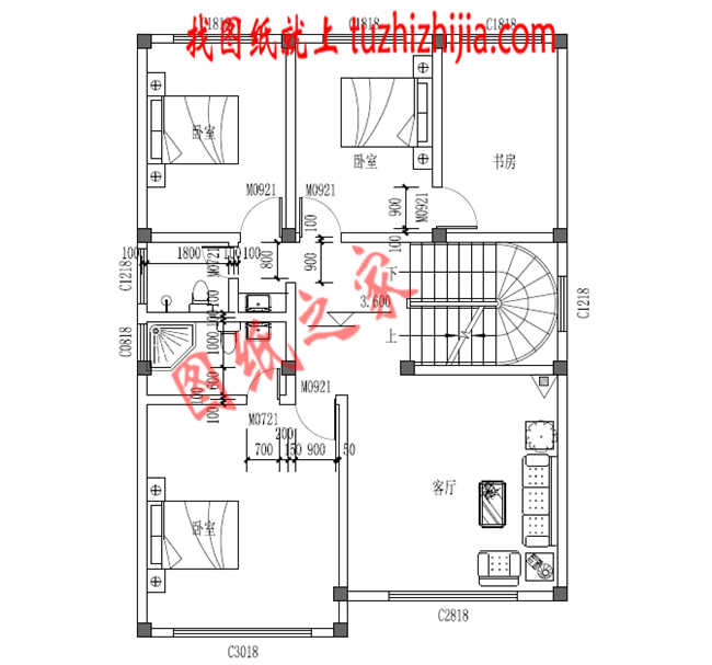 小戶型農村三層房屋設計圖,占地120平米,布局非常合理,外表典雅華美