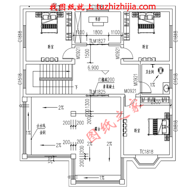 舒適大方三層房屋設計圖紙及圖片,占地150平米,布局合理,臥室多