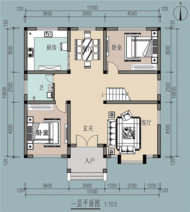 5套120平農村小別墅設計圖，款款經典、實用