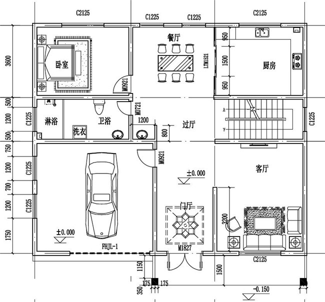 農村現代新式二層樓房設計圖，超時尚