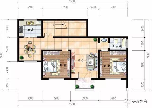農村13萬元二層小樓設計圖，超有設計感的小戶型