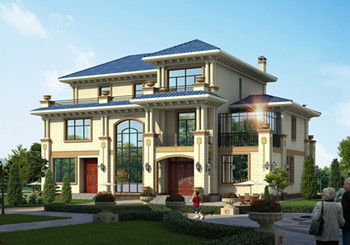 新款歐式高端三層別墅設(shè)計圖紙（含外觀圖片）