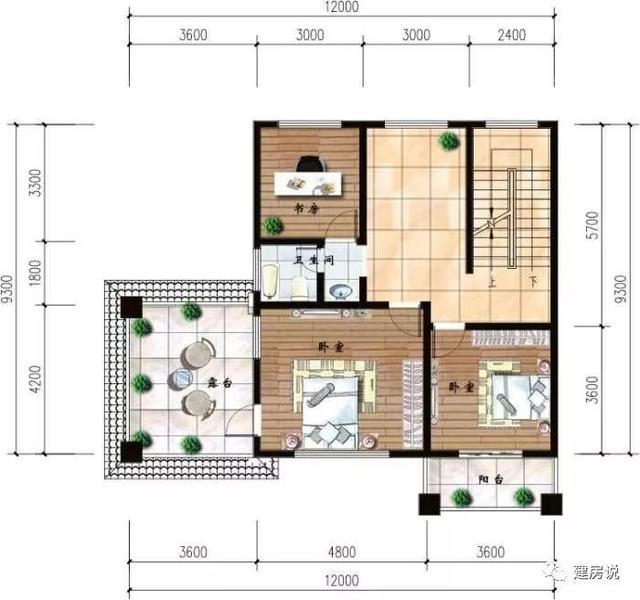 12x9米農村三層別墅（附設計圖+效果圖），外觀美極了