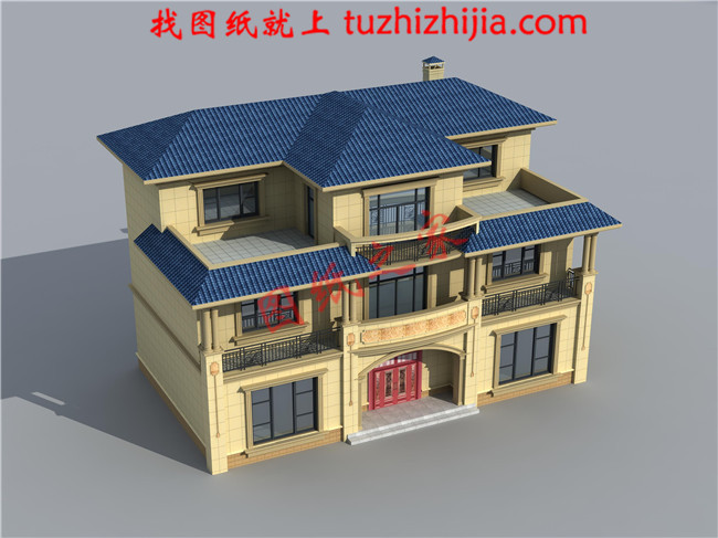 2018最受歡迎的三層農(nóng)村小別墅設(shè)計(jì)圖紙,占地155平方米,外觀大氣磅礴