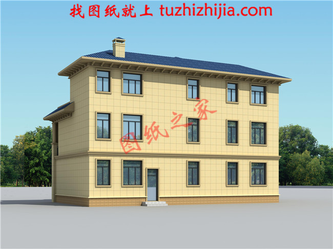 2018最受歡迎的三層農(nóng)村小別墅設(shè)計(jì)圖紙,占地155平方米,外觀大氣磅礴