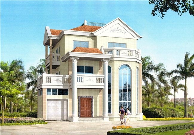 實拍農村三層經典別墅實景圖，美極了