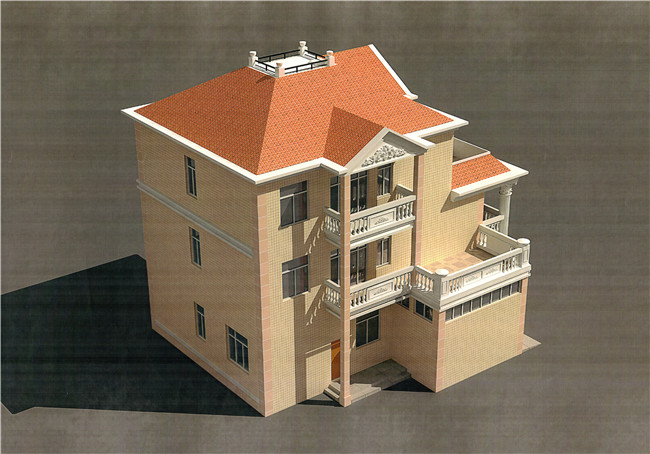 實拍農村三層經典別墅實景圖，美極了