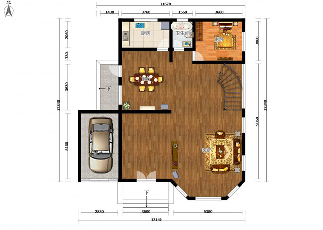實拍農村三層經典別墅實景圖，美極了