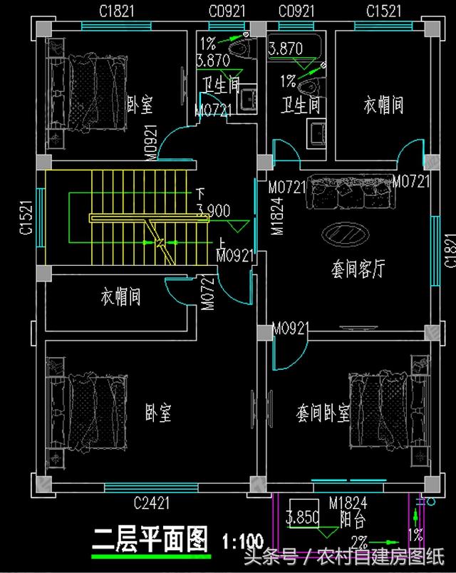 農村別墅500套大全中精選7套經典方案，你喜歡哪套？