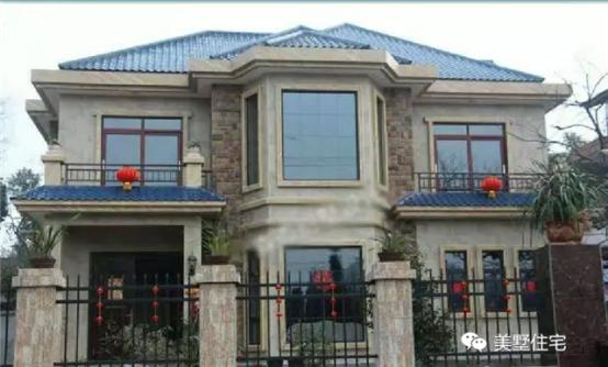 25萬(wàn)搞定的2層現(xiàn)代小別墅方案，附建好的實(shí)景圖