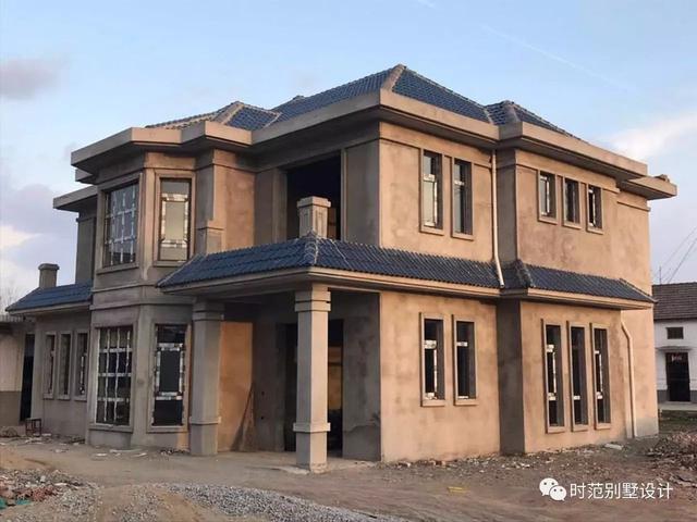 12*11米農村別墅戶型圖，附建好的實拍圖+全套圖紙