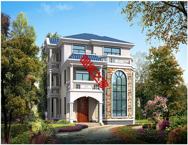 漂亮的農(nóng)村三層別墅圖，表哥家建好說對(duì)象來了一排