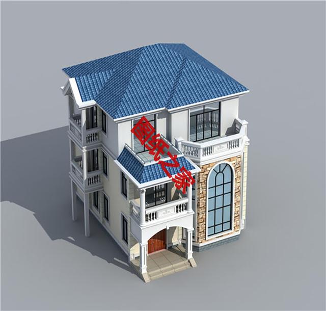 漂亮的農(nóng)村三層別墅圖，表哥家建好說對(duì)象來了一排