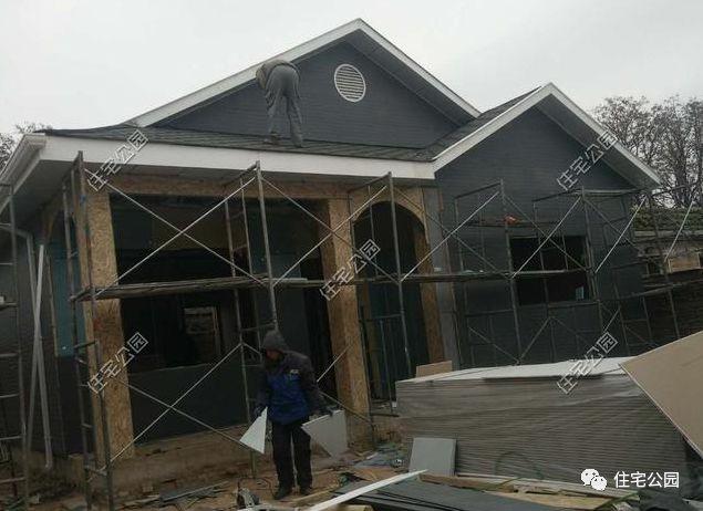 實拍一層輕鋼結(jié)構(gòu)施工過程，附平面戶型圖