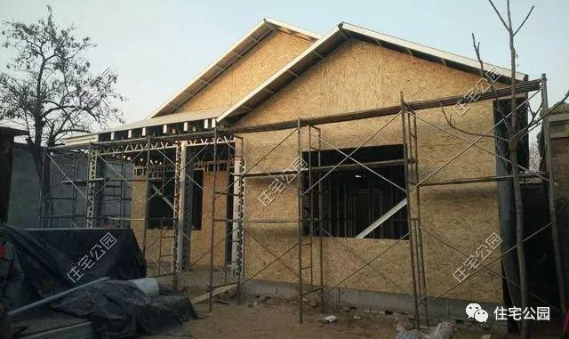 實拍一層輕鋼結(jié)構(gòu)施工過程，附平面戶型圖