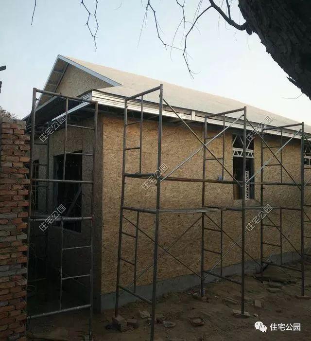 實拍一層輕鋼結(jié)構(gòu)施工過程，附平面戶型圖