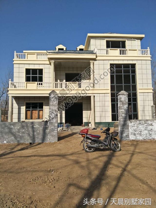 15*15米農村自建別墅實景圖，附設計方案