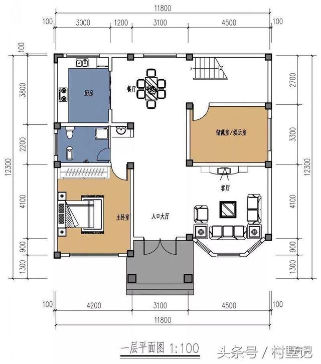4款人見人愛的二層別墅設計圖，附方案戶型圖