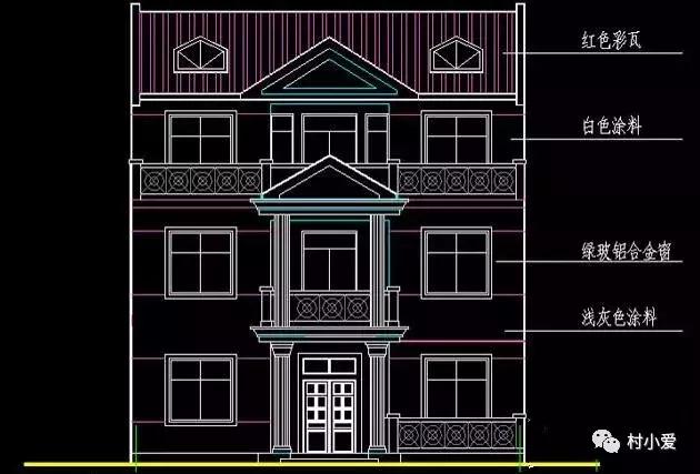 11x10米農(nóng)村三層自建樓房設(shè)計(jì)圖，30萬內(nèi)搞定