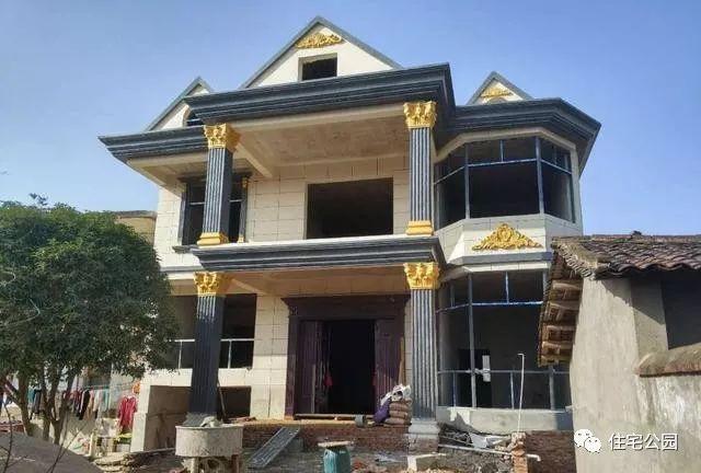 12x12.5米戶型方正的農村自建別墅圖，看起來真大氣