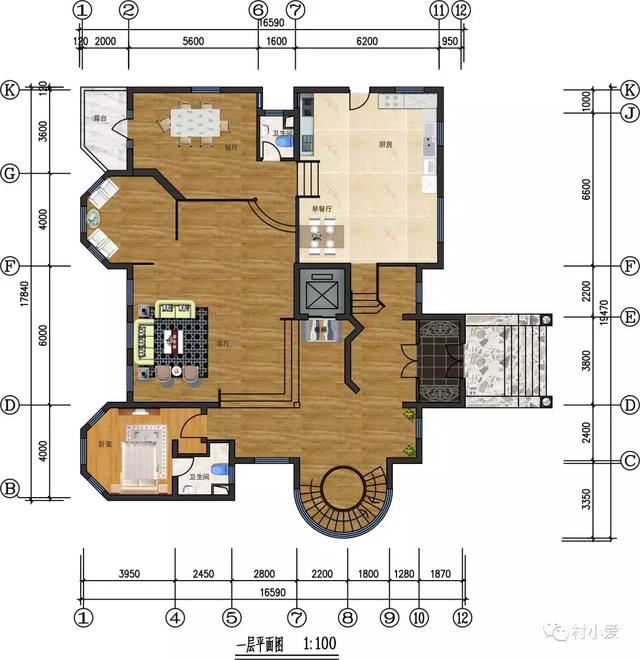 城堡式別墅設(shè)計(jì)方案，帶地下室、泳池，土豪才能建的起