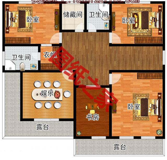 20萬農村自建二層樓房設計圖，看完借錢都想建