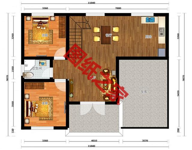 20萬農村自建二層樓房設計圖，看完借錢都想建