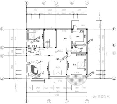 3款30萬預算的二層小別墅設計圖，外觀美，戶型實用